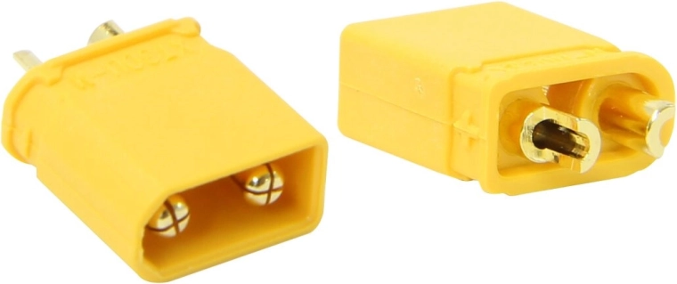 Conector de alta corriente JAMARA XT30 dorado Grip, par