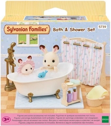 Set de baño Sylvanian Families con bañera y ducha