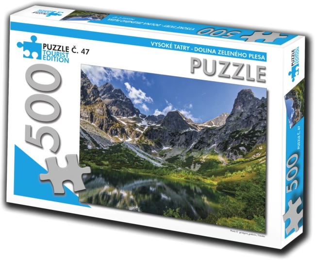 Puzzle Tourist Edition Vysoké Tatry – Dolina Zeleného plesa 500 piezas