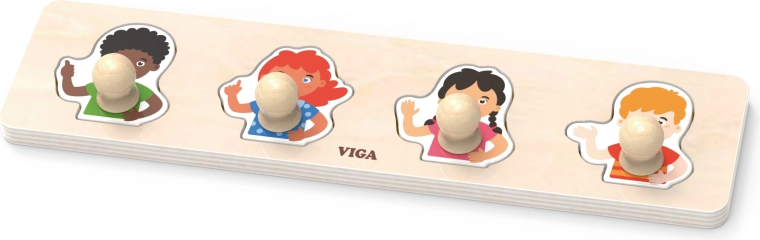 Viga primer puzle encajable con asas – tonos de piel