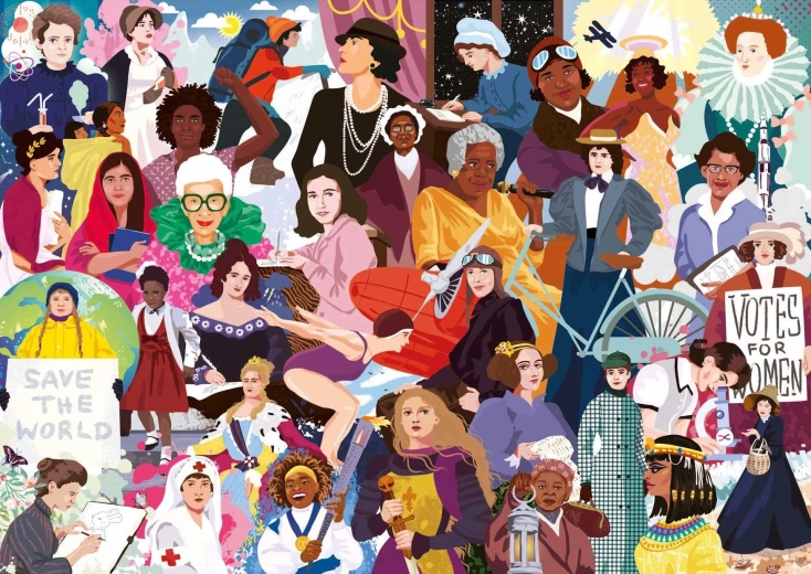 Puzzle Mujeres icónicas 1000 piezas EDUCA