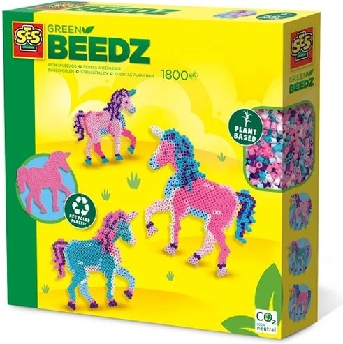 SES Creative Green Beedz cuentas para planchar – unicornio