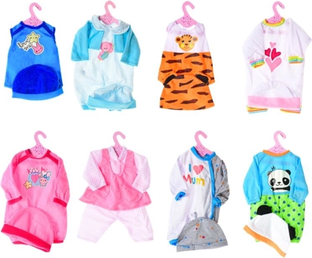 Ropa para muñeco/a 38–40 cm – 8 tipos