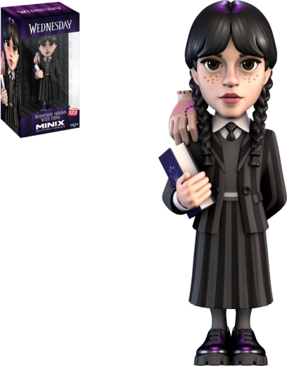 Figura coleccionable MINIX de Wednesday Addams con mano - 1 pieza