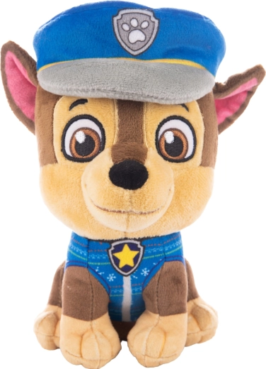 Peluche Chase de La Patrulla Canina con jersey navideño, 28 cm