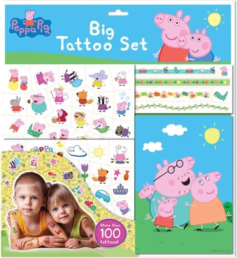 Gran set de tatuajes de Peppa Pig