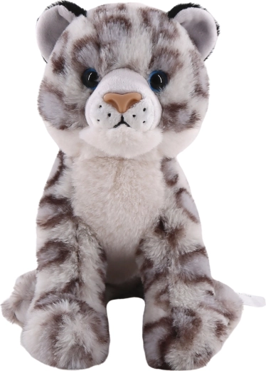 Leopardo de las nieves de peluche – sentado 22 cm