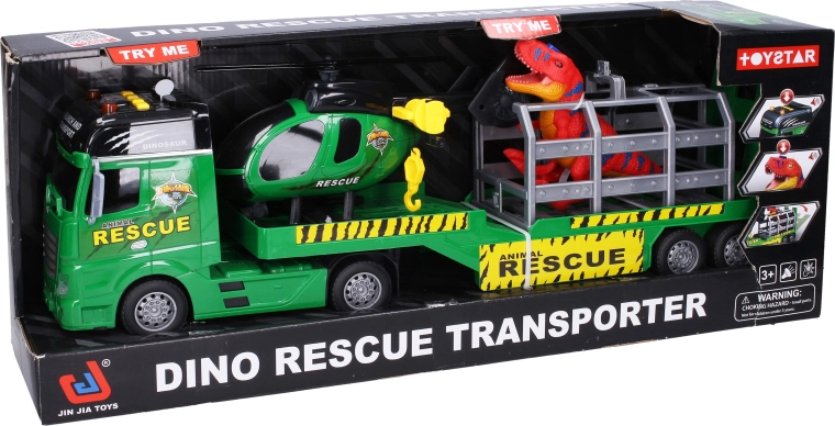 Camión de rescate de dinosaurios de 54 cm