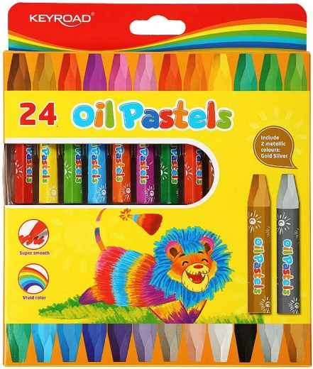 Pasteles al óleo KEYROAD 24 colores