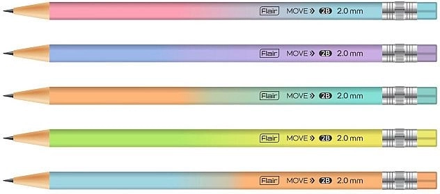 Lápiz mecánico de grafito Concorde Move 2 mm, colores surtidos
