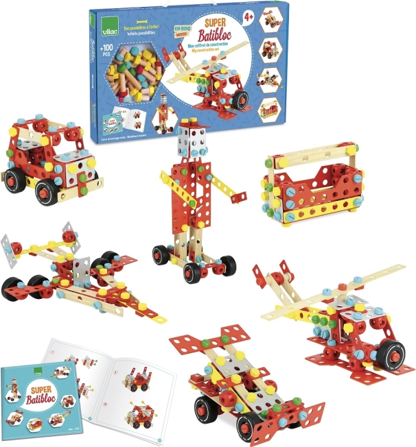 Vilac juego de construcción de madera Super Batibloc
