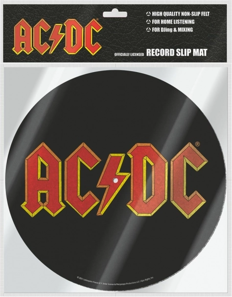 Alfombrilla para tocadiscos con motivo de AC/DC