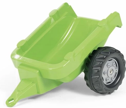 Remolque de un eje verde claro para tractor