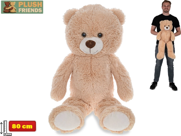 Oso de peluche Plush Friends 80 cm – marrón claro