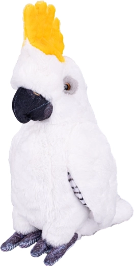 Loro cacatúa de cresta amarilla de peluche 37 cm