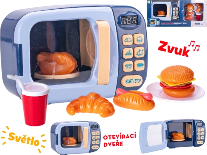Microondas infantil con luces y sonidos – azul