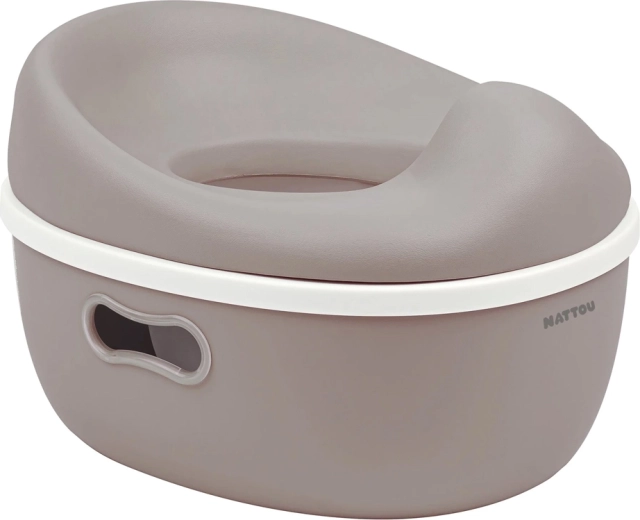 Orinal de aprendizaje Nattou 3 en 1 Potty taupe