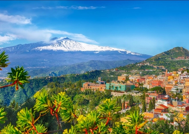 Rompecabezas Enjoy Etna y Taormina, Sicilia – 1000 piezas