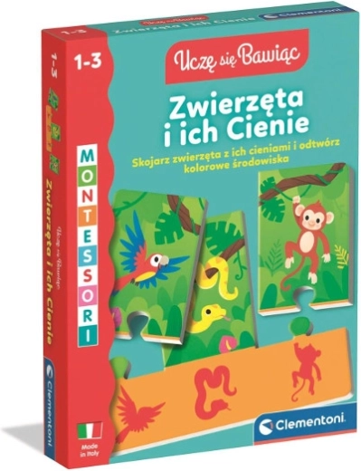 Animales y sus sombras CLEMENTONI – juego educativo para los más pequeños