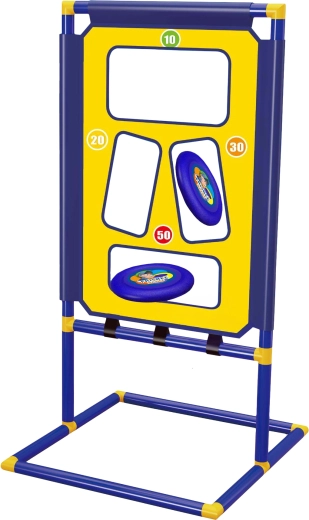 Juego de lanzamiento con diana de puntuación