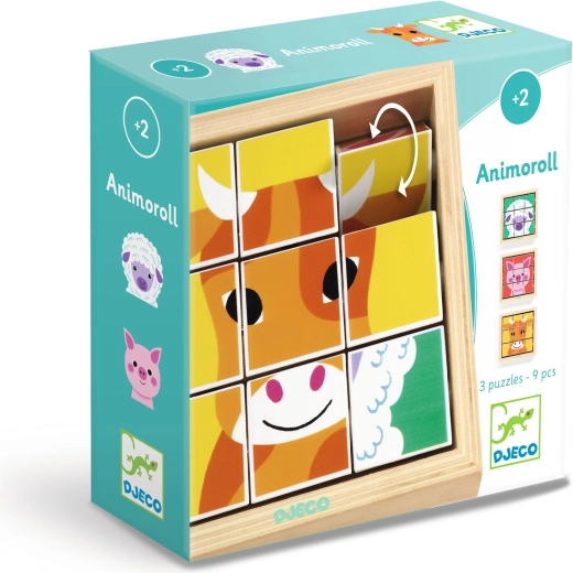Djeco Puzzle giratorio Granja