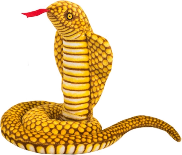 Serpiente de peluche King Cobra Yellow 100 cm mascota