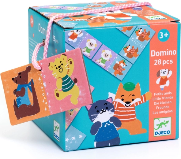 Dominó Djeco de conteo con animalitos