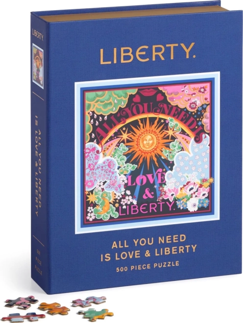 Puzzle cuadrado GALISON Liberty: Todo lo que necesitas es amor, 500 piezas
