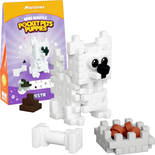 Set de construcción Mini Waffle Pocket Pets cachorro Westie – WEST HIGHLAND TERRIER