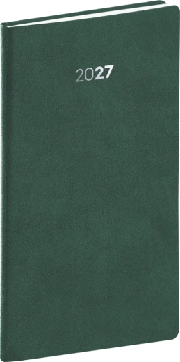 Diario de bolsillo Notique balakon 2027 verde 9 × 15,5 cm
