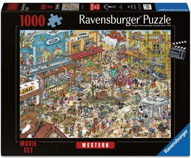 Set de puzzle de película Ravensburger Western 1000 piezas