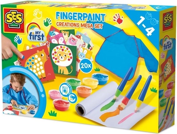 SES Creative Mi primer mega set para pintar con los dedos
