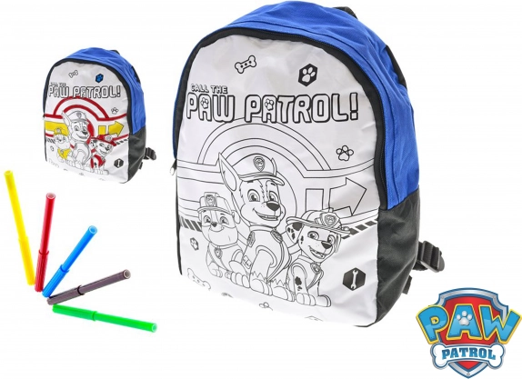 Mochila para colorear PATRULLA CANINA