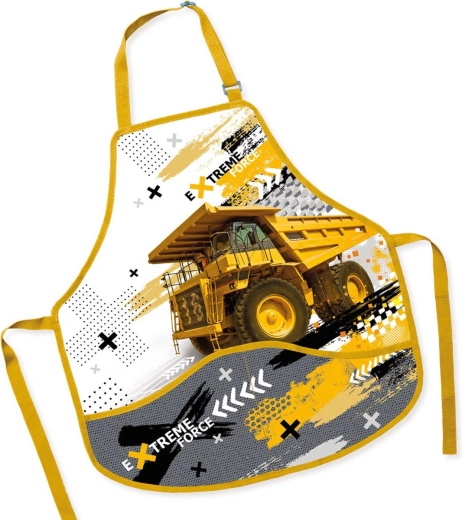 Delantal infantil para clase de plástica Camión 50 × 55 cm - 1 pieza