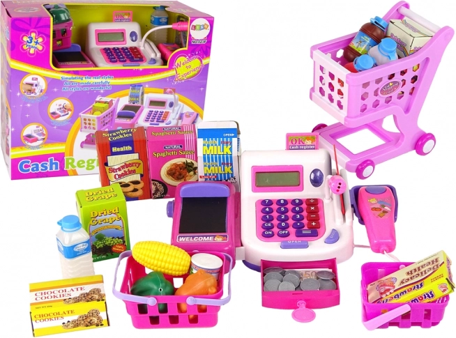 Caja registradora infantil con calculadora