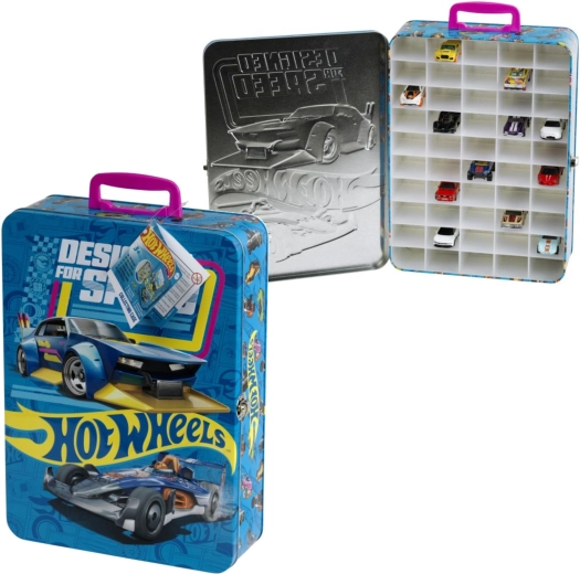 Maletín de aluminio HOT WHEELS para 50 cochecitos