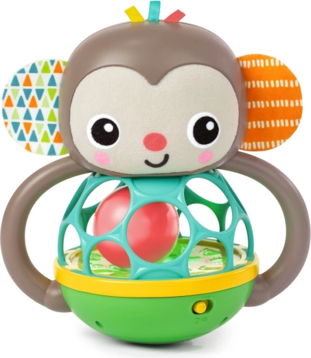 Juguete multisensorial OBALL Grab & Giggle Monkey para niños a partir de 6 meses