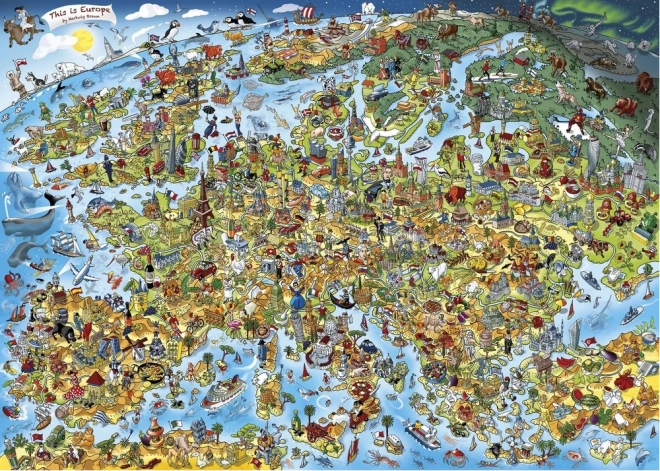 Puzzle Esto es Europa, 1000 piezas GIBSONS