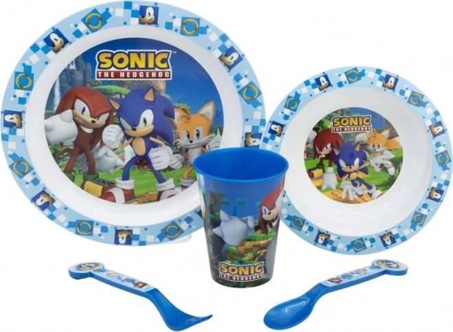 Juego de vajilla infantil Sonic 5 en 1