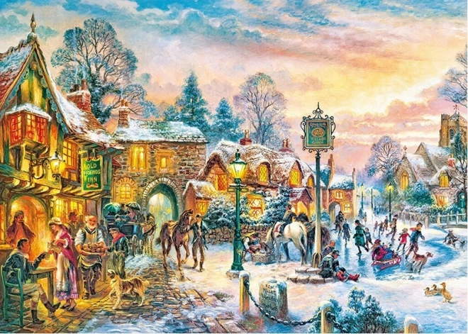 Puzzle Cherry pazzi Anochecer en invierno 1000 piezas