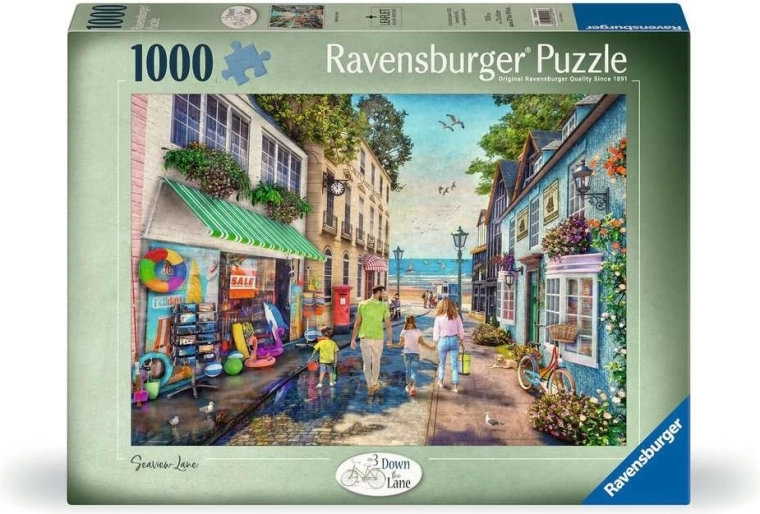 Puzzle Ravensburger Down the Lane n.º 3: Callejuela costera 1000 piezas