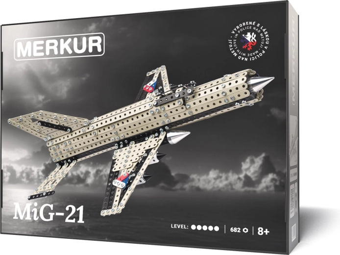 Kit de construcción Merkur caza MIG-21, 682 piezas