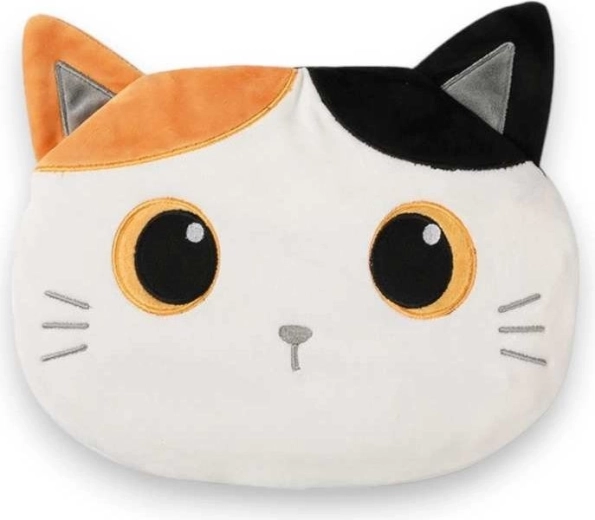 Almohadita de felpa térmica y refrigerante – gato naranja