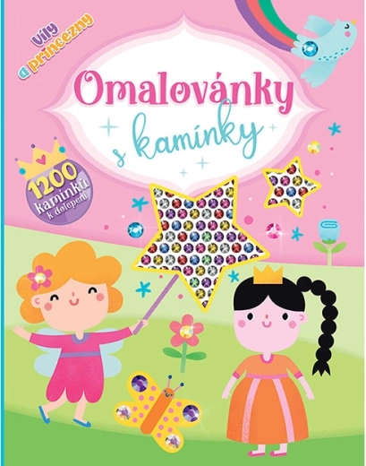 Libro para colorear con gemas Hadas y princesas