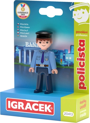Efko Igráček policía – set de profesión, figura con accesorios