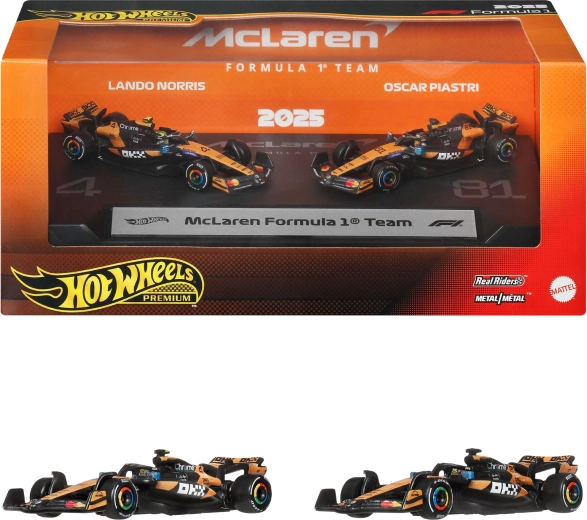 Hot Wheels Premium Fórmula 1 McLaren Team 2 pack