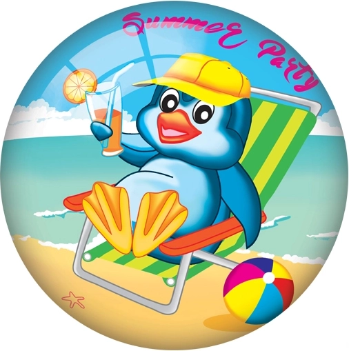 Pelota infantil con pingüino alegre 23 cm