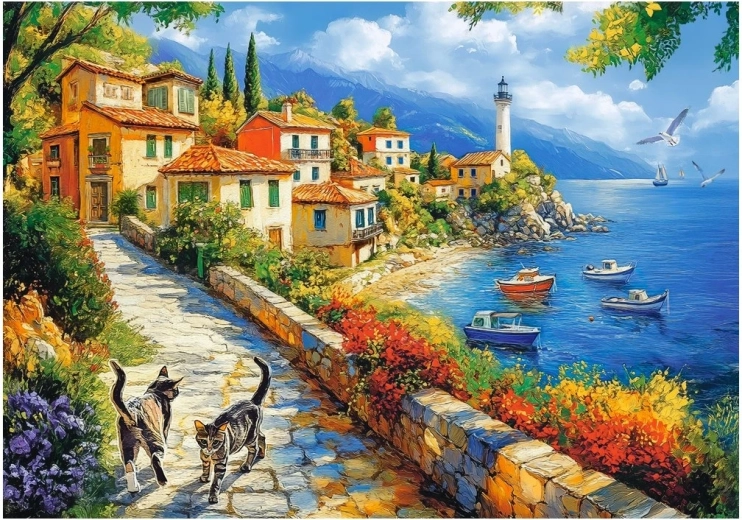Puzzle Castorland Bahía del faro blanco 500 piezas