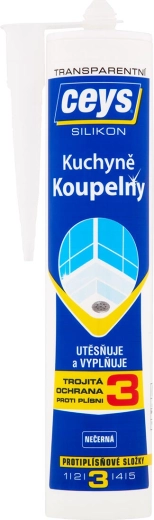 Silicona sanitaria CEYS transparente 280 ml