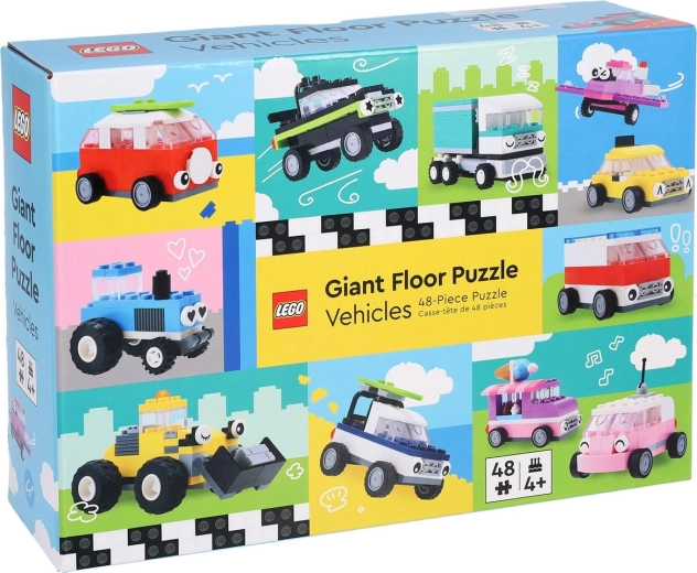 Rompecabezas gigantes de suelo LEGO de Chronicle Books: Medios de transporte, 48 piezas